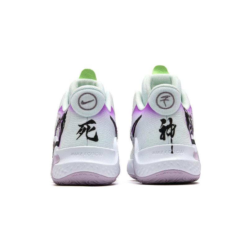 [Custom Death Scythe]  KD Trey 5 IX Vintage Basketball Shoes Unisex Mid-top Purple/white