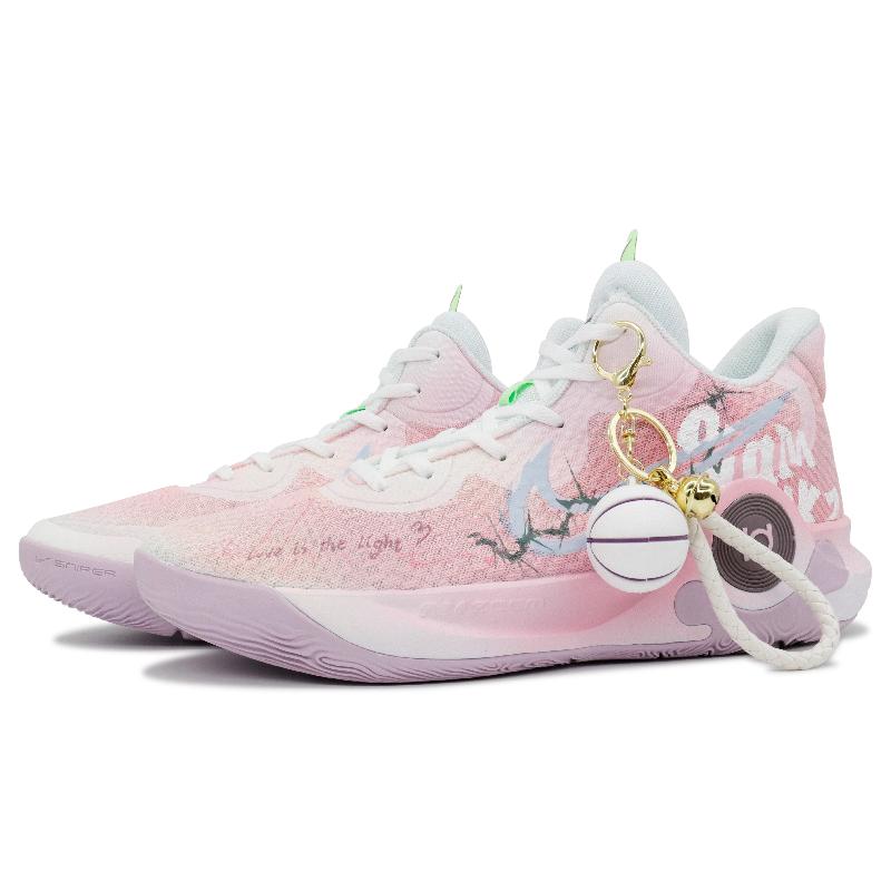 [Custom Man Tao Ye]  KD Trey 5 IX Vintage Basketball Shoes Unisex Mid-top Pink