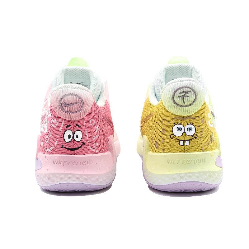 [Custom Sponge Pie Big Star Mandarin Ducks]  KD Trey 5 IX Basketball Shoes Men Low-top White/Yellow