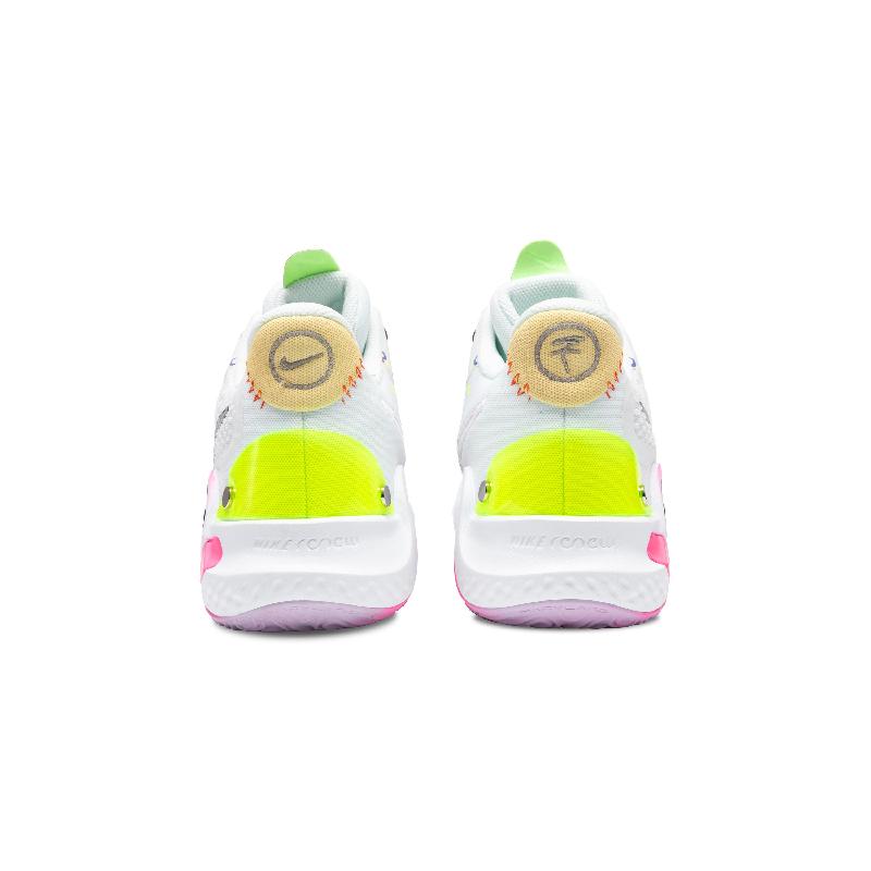 [Custom Neon District]  KD Trey 5 IX Vintage Basketball Shoes Unisex Mid-top White/pink