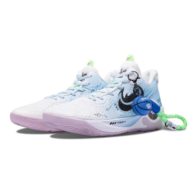 [Custom Fearless Flame]  KD Trey 5 IX Vintage Basketball Shoes Unisex Mid-top Black