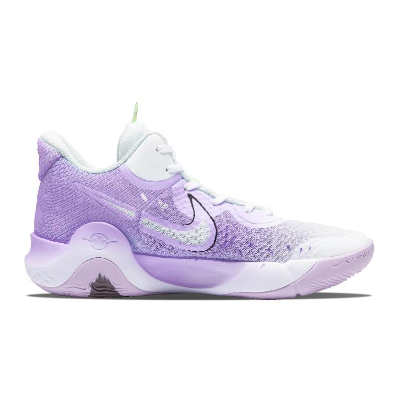 [Custom Purple absolute string]  KD Trey 5 IX Vintage Basketball Shoes Unisex Mid-top White