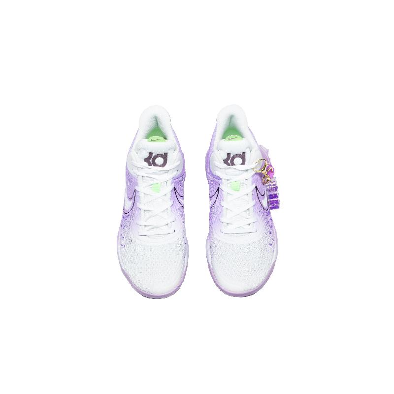 [Custom Purple absolute string]  KD Trey 5 IX Vintage Basketball Shoes Unisex Mid-top White
