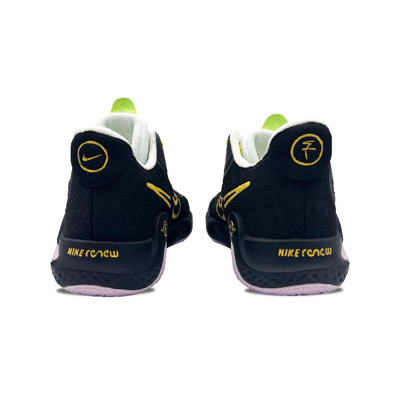 [Custom The lone warrior]  KD Trey 5 IX Vintage Basketball Shoes Unisex Mid-top Black/Gold