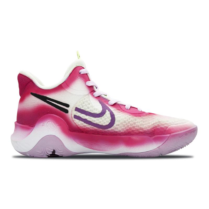 [Custom The same kind of funny thump for both men and women]  KD Trey 5 IX Vintage Basketball Shoes Unisex Mid-Top White/Black/Pink