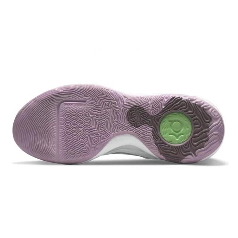 [Custom Unisex light wisteria purple]  KD Trey 5 IX Vintage Basketball Shoes Unisex Mid-top White/purple