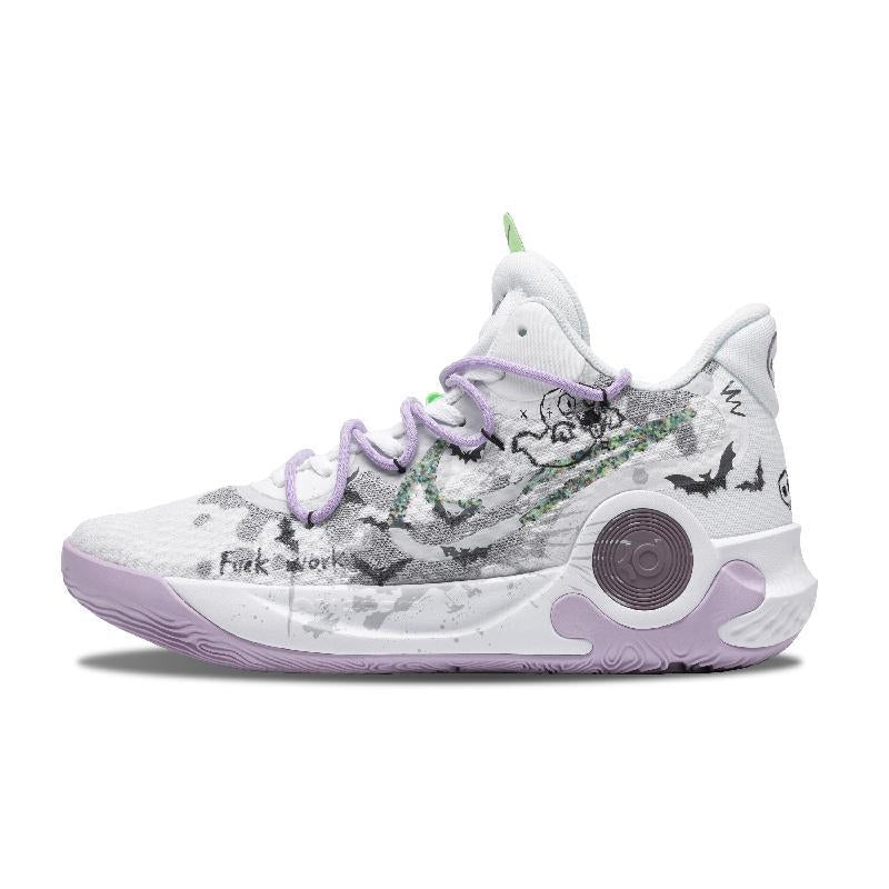 [Custom Lovely ghost]  KD Trey 5 IX Vintage Basketball Shoes Men Low-top White/green/gray