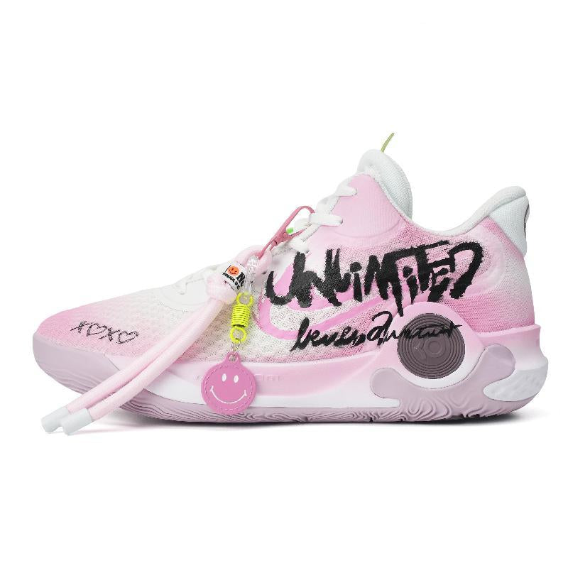 [Custom Unlimited]  KD Trey 5 IX Vintage Basketball Shoes Unisex Low-Top Pink/White
