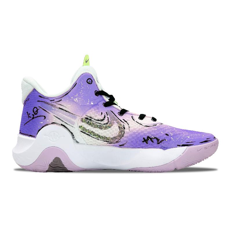 [Custom Ursa purpurea]  KD Trey 5 IX Vintage Basketball Shoes Unisex Mid-Top Purple