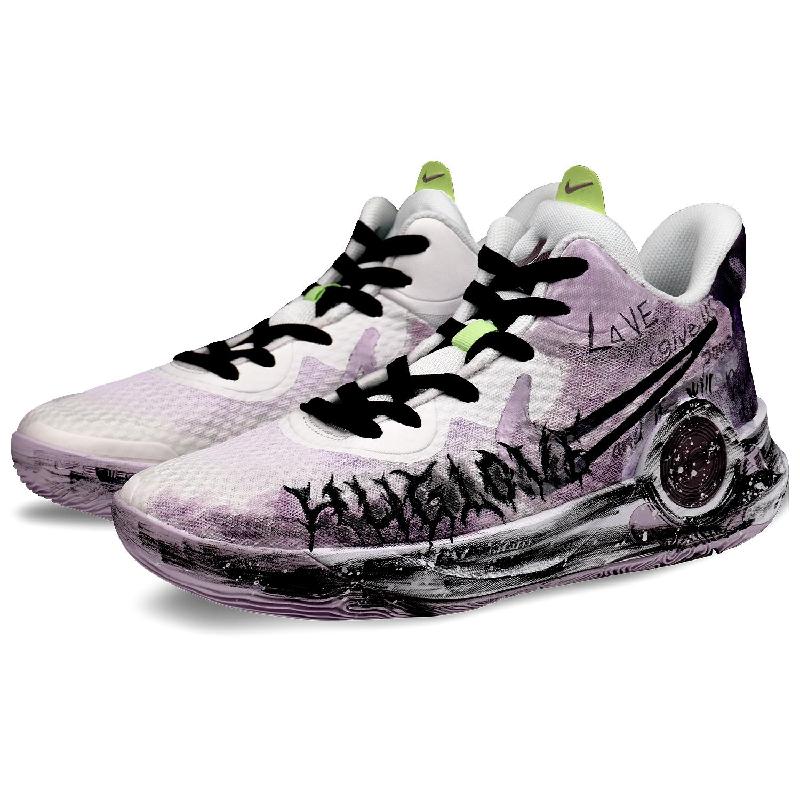 [Custom World-weary person]  KD Trey 5 IX Vintage Basketball Shoes Unisex Mid-top Purple
