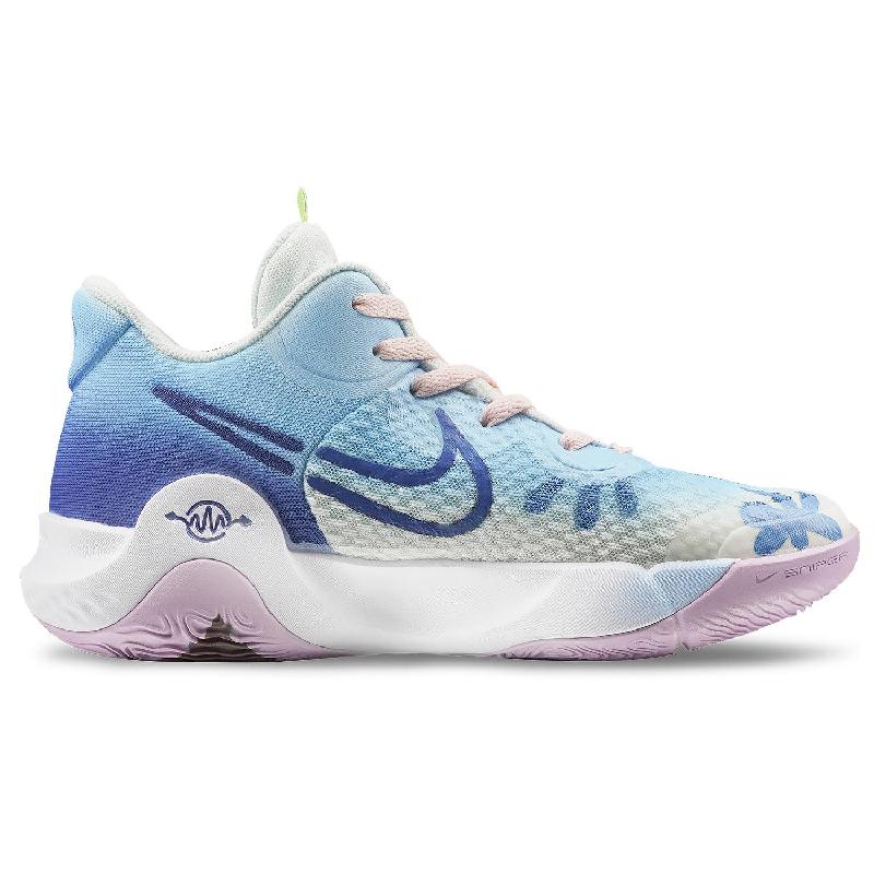[Custom Stitch]  KD Trey 5 IX Vintage Basketball Shoes Unisex Mid-top White