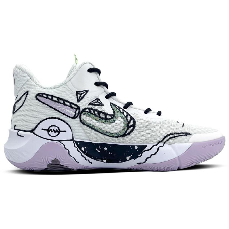 [Custom Moon Reverie]  KD Trey 5 IX Vintage Basketball Shoes Unisex Mid-top Black/red/purple