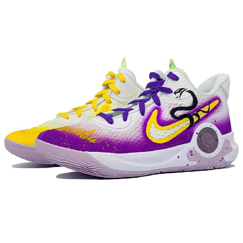 [Custom Black Mamba]  KD Trey 5 IX Vintage Basketball Shoes Unisex Mid-top Purple/Gold