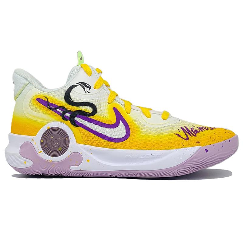 [Custom Black Mamba]  KD Trey 5 IX Vintage Basketball Shoes Unisex Mid-top Purple/Gold