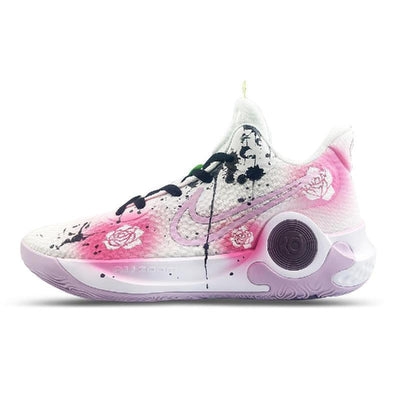 [Custom The Redemption of Roses]  KD Trey 5 IX Vintage Basketball Shoes Unisex Mid-top Pink/black/purple
