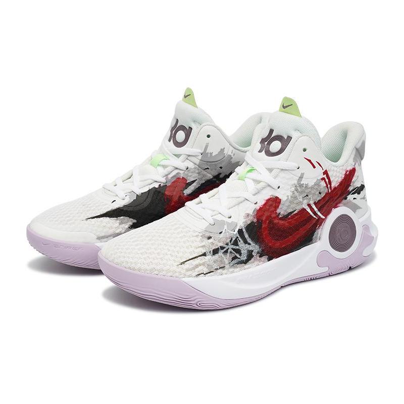 [Custom Men's Grey Shadow Spider L Grey Red]  Trey 5 Vintage Basketball Shoes Men