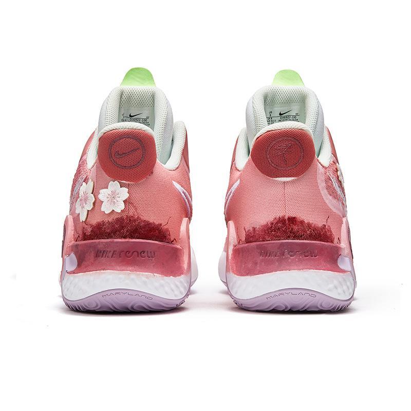[Custom Fluttering]  KD Trey 5 IX Vintage Basketball Shoes Unisex Mid-top Pink