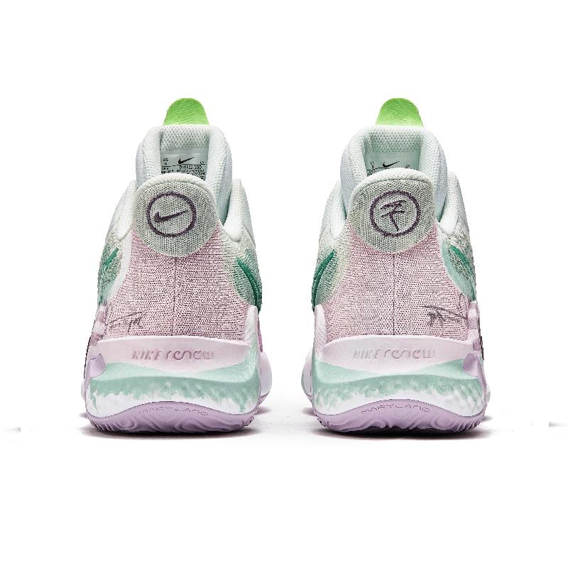 [Custom Misty and hazy]  KD Trey 5 IX Vintage Basketball Shoes Unisex Mid-top Pink/Green