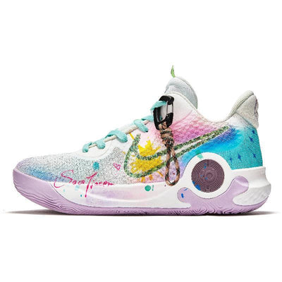 [Custom Air mixing]  KD Trey 5 IX Vintage Basketball Shoes Unisex Mid-top Blue/Purple