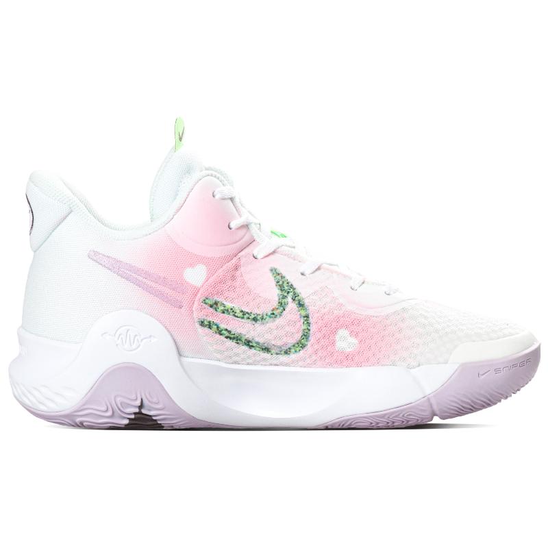 [Custom Pink Oxygen]  KD Trey 5 IX Basketball Shoes Unisex Mid-Top Black/Pink