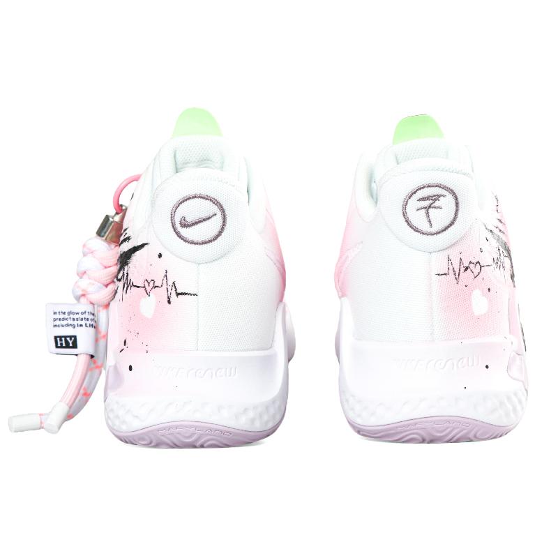 [Custom Pink Oxygen]  KD Trey 5 IX Basketball Shoes Unisex Mid-Top Black/Pink