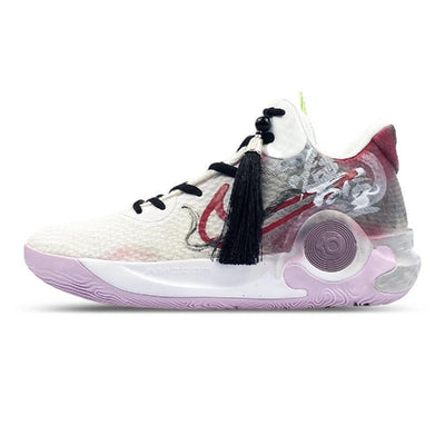 [Custom Du 5's Black Myth]  KD Trey 5 IX Vintage Basketball Shoes Unisex Mid-Top White/Purple/Black/Red