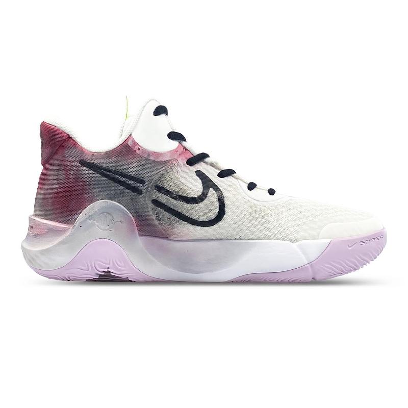 [Custom Du 5's Black Myth]  KD Trey 5 IX Vintage Basketball Shoes Unisex Mid-Top White/Purple/Black/Red