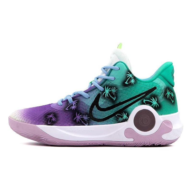[Custom Green and purple coconut tree A]  KD Trey 5 IX Vintage Basketball Shoes Unisex