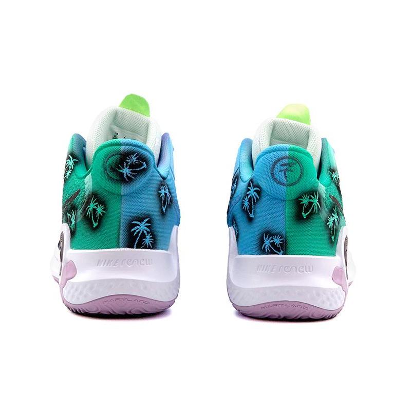 [Custom Green and purple coconut tree A]  KD Trey 5 IX Vintage Basketball Shoes Unisex