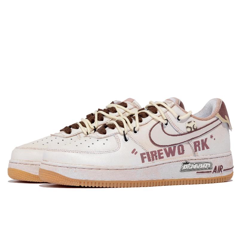 [Custom Unisex fireworks Year after year xhzz]  Air Force 1 Skateboarding Shoes Unisex