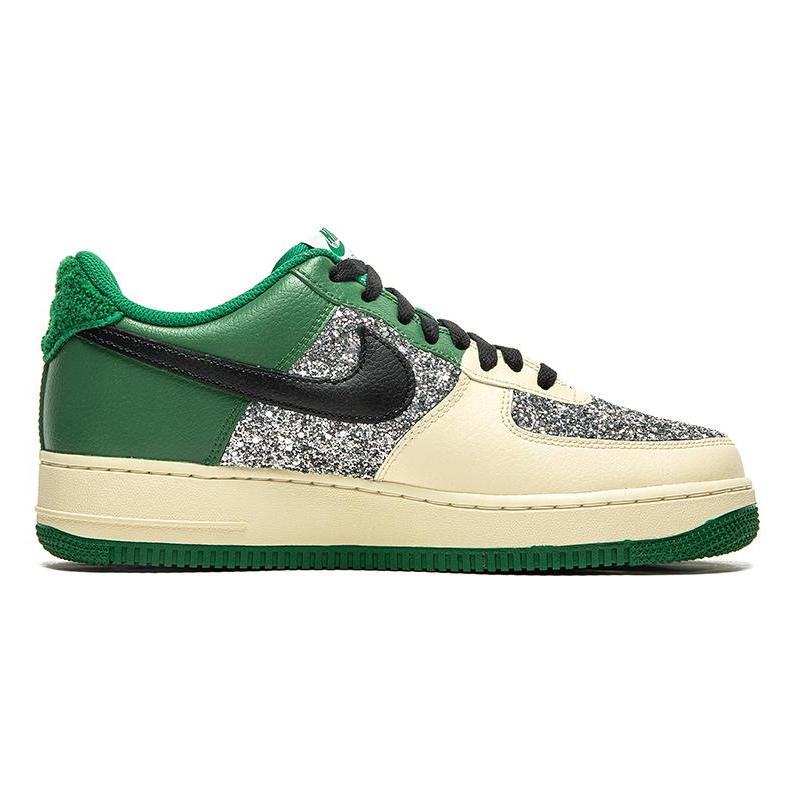 [Custom Men's off-white and green Christmas]  Air Force 1 Skateboarding Shoes Men