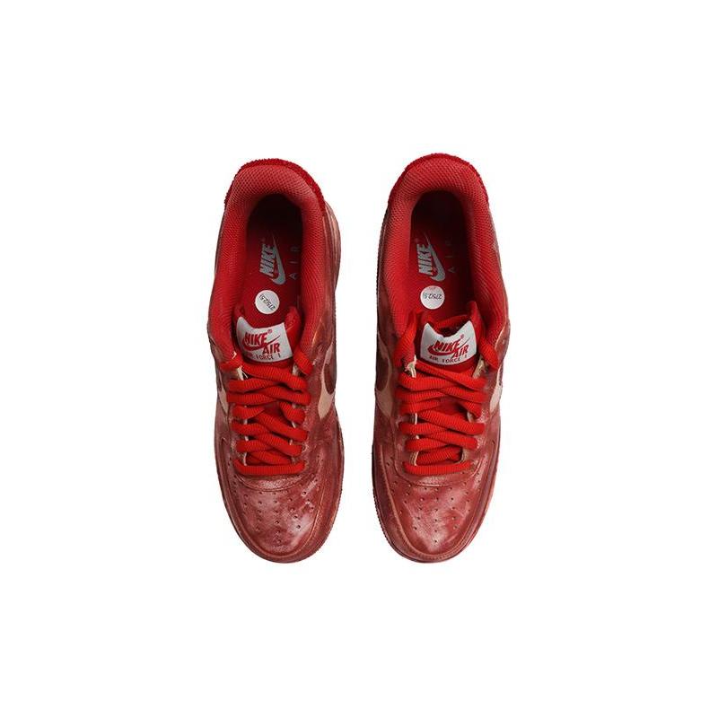 [Custom Men's dyed black tea]  Air Force 1 Skateboarding Shoes Men