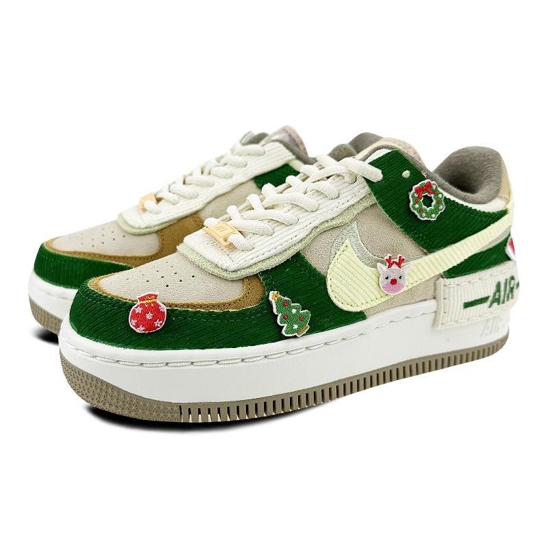 [Custom Women's patch Christmas QD]  Air Force 1 Skateboarding Shoes Women's