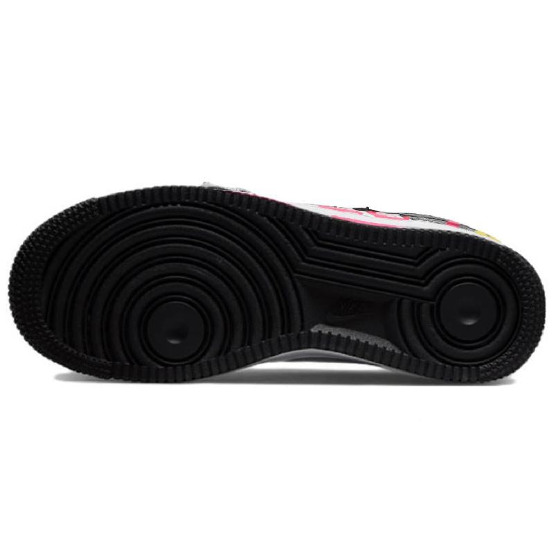 [Custom Perfectionist black and white roses for both men and women]  Air Force 1 Skateboarding Shoes Unisex Low-top Black And White Roses