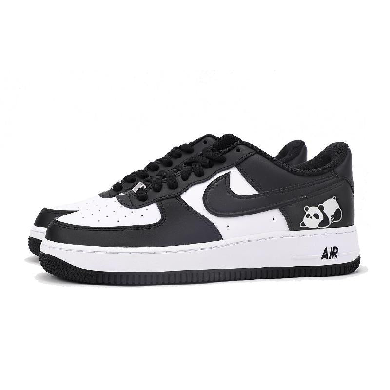 [Custom 59 Men's and women's identical black and white three]  Air Force 1 Skateboard Shoes Unisex Low-Top Black White