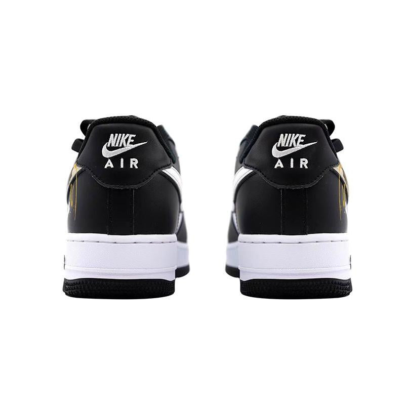[Custom Ink-wash Golden Dragon]  Air Force 1 Skateboarding Shoes Unisex Low-top White/black