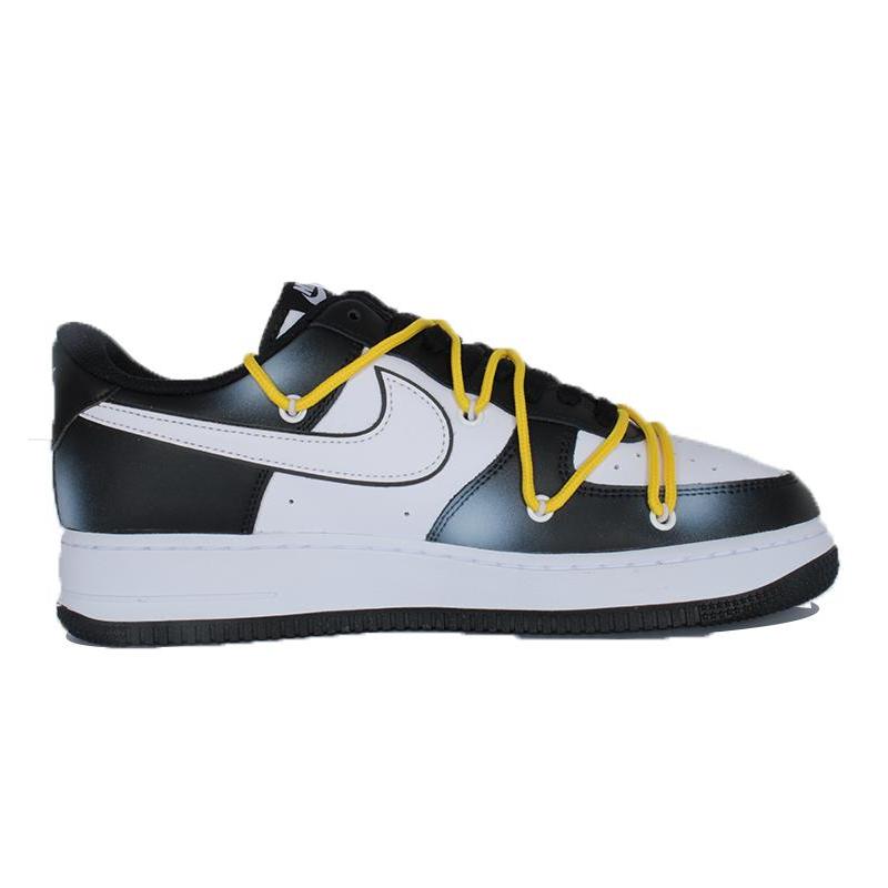 [Custom Love Daisy]  Air Force 1 Skateboarding Shoes Men Low-top White/black