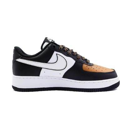 [Custom Leopard]  Air Force 1 Skateboarding Shoes Men Low-top Brown/black/yellow