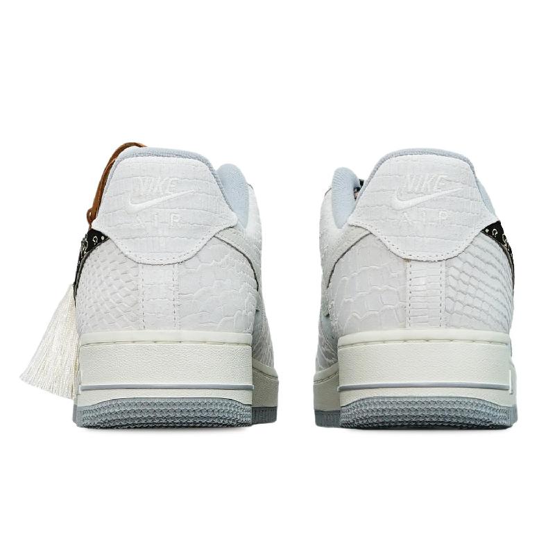 [Custom Black hook embroidery with golden dragon patterns]  Air Force 1 Skateboarding Shoes Women's