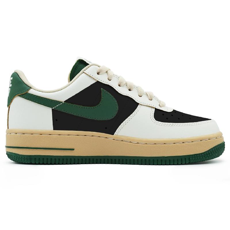 [Custom Female soul shepherd]  Air Force 1 Skateboard Shoes Women's Low-Top Black/White/Green