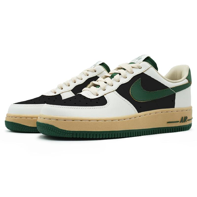 [Custom Female soul shepherd]  Air Force 1 Skateboard Shoes Women's Low-Top Black/White/Green