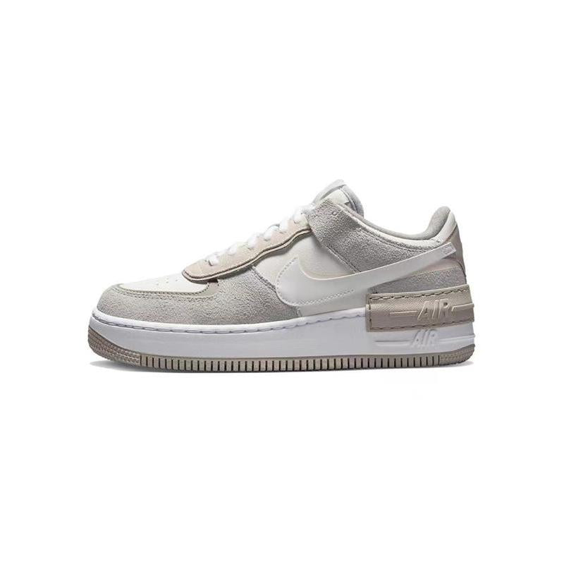 [Custom Sakura Pudding]  Air Force 1 Skateboarding Shoes Women's Low-top Beige