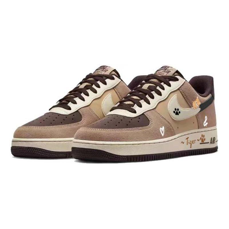 [Custom Lazy little tiger]  Air Force 1 Skateboarding Shoes Men