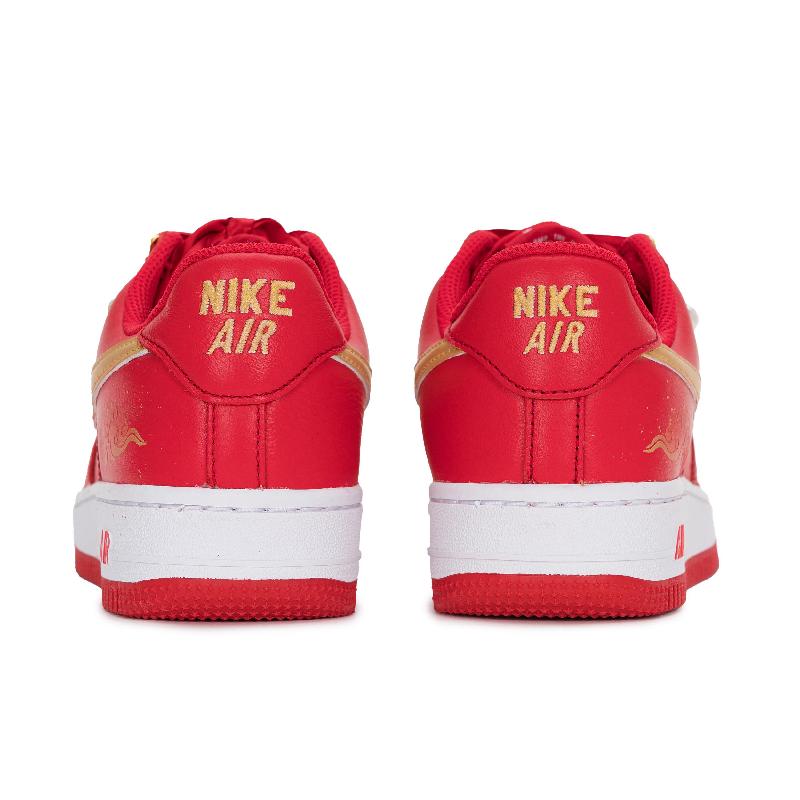 [Custom Auspicious cloud gradient wedding shoes]  Air Force 1 Skateboarding Shoes Unisex Low-top Red