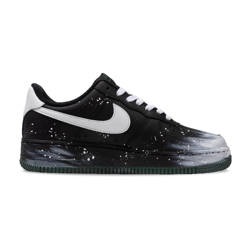 [Custom Pulse Galaxy]  Air Force 1 Skateboard Shoes Unisex Low-Top White/Black