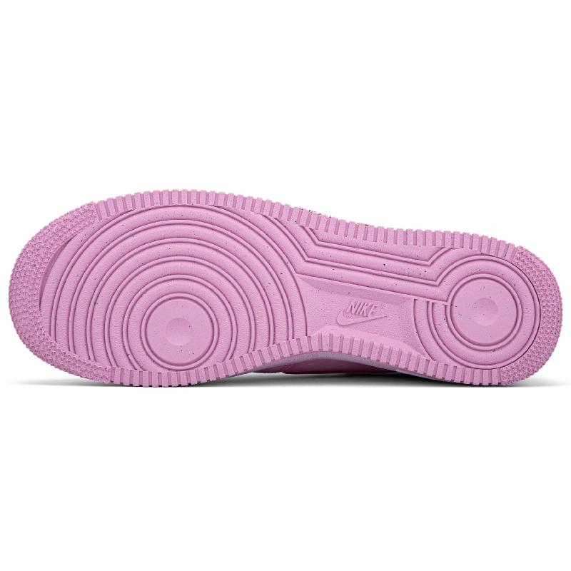 [Custom Pink Shadow Bear]  Air Force 1 Skateboarding Shoes Men Low-top White/pink