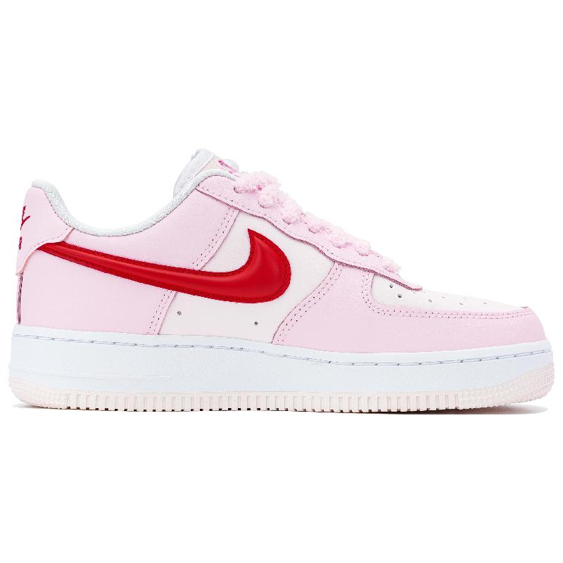 [Custom Cherry Cream]  Air Force 1 Skateboard Shoes Women's Low-Top White/Pink/Red