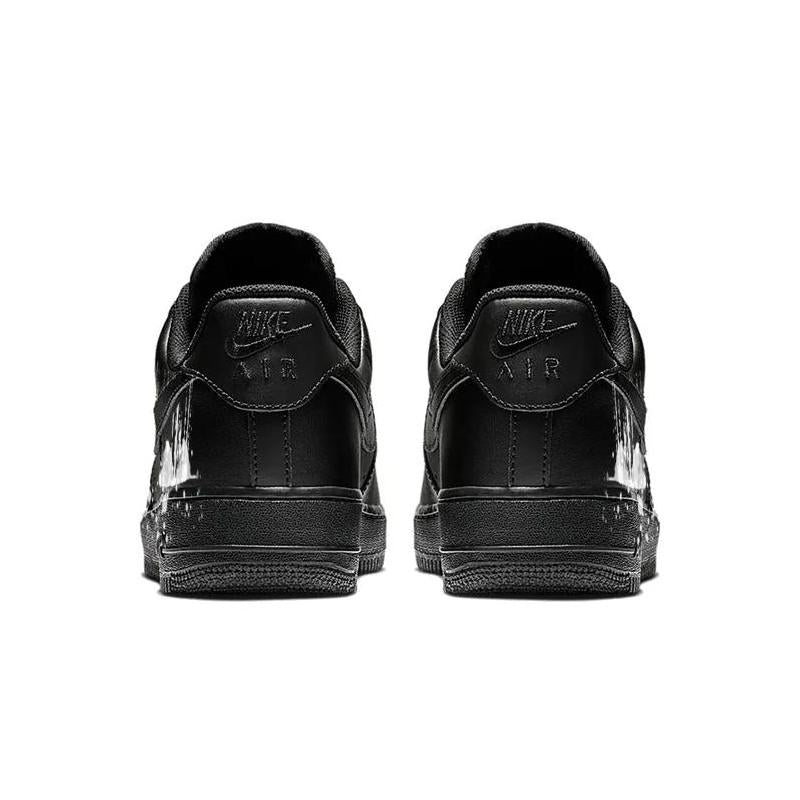 [Custom Splash ink]  Air Force 1 Skateboarding Shoes Unisex Low-top White/black