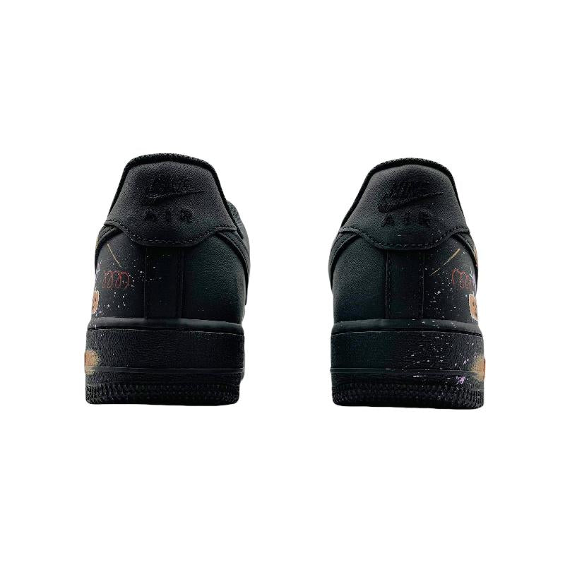 [Custom Infinite Reversal]  Air Force 1 Skateboard Shoes Unisex Low-Top Black