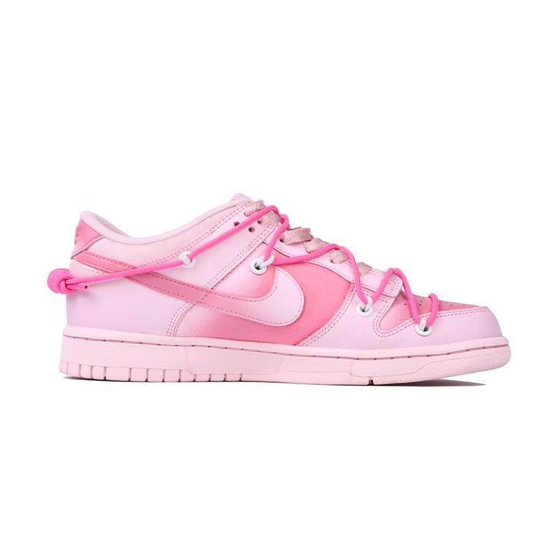 [Custom Female gradient cherry blossom]  Dunk Skateboarding Shoes Women's